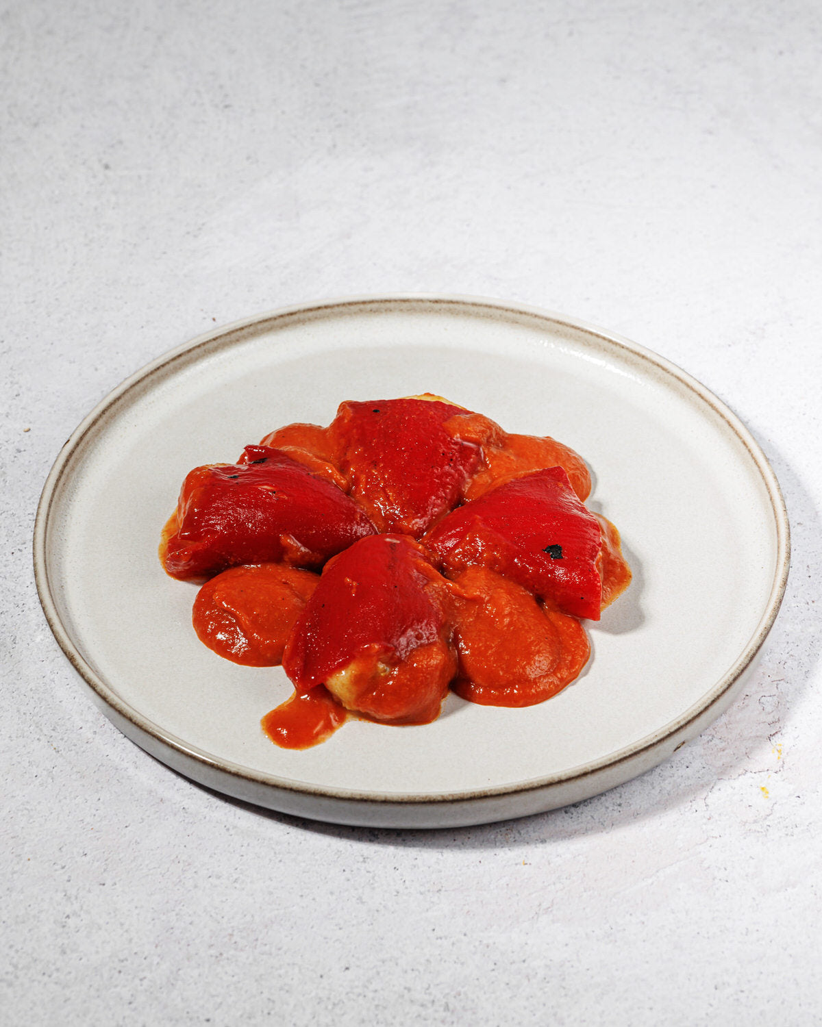 Pimientos rellenos de bacalao