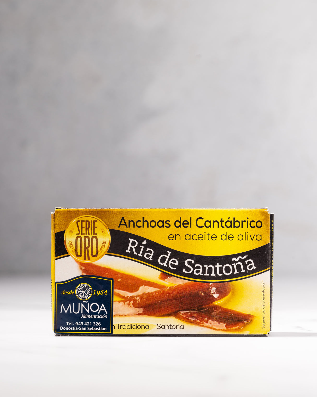 Anchoas del cantábrico en aceite de oliva Ría de Santoña (Serie Oro)