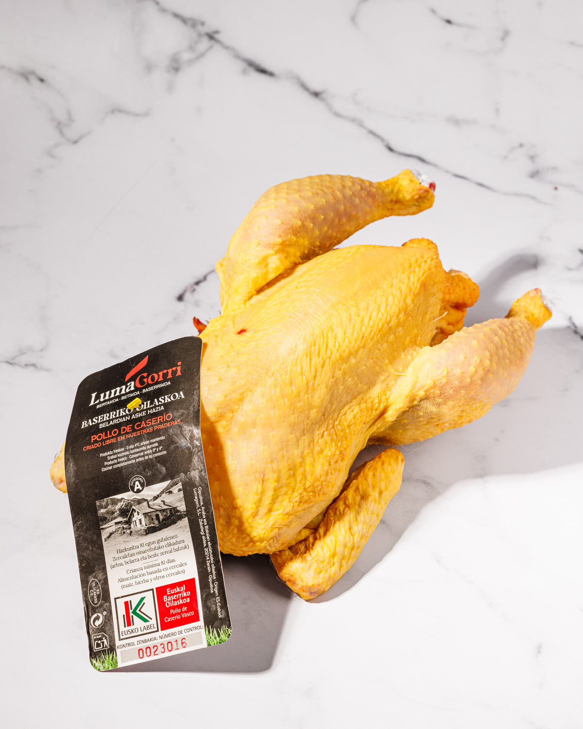 Pollo de Caserío con Eusko Label